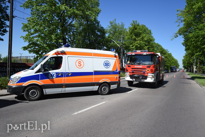 Grunwaldzka zablokowana! Ciężarówka zderzyła się z tramwajem