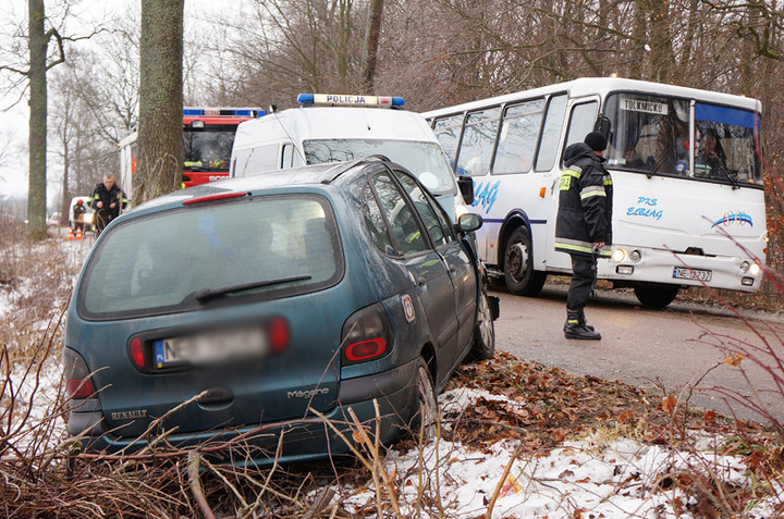 Wypadek koło Łęcza