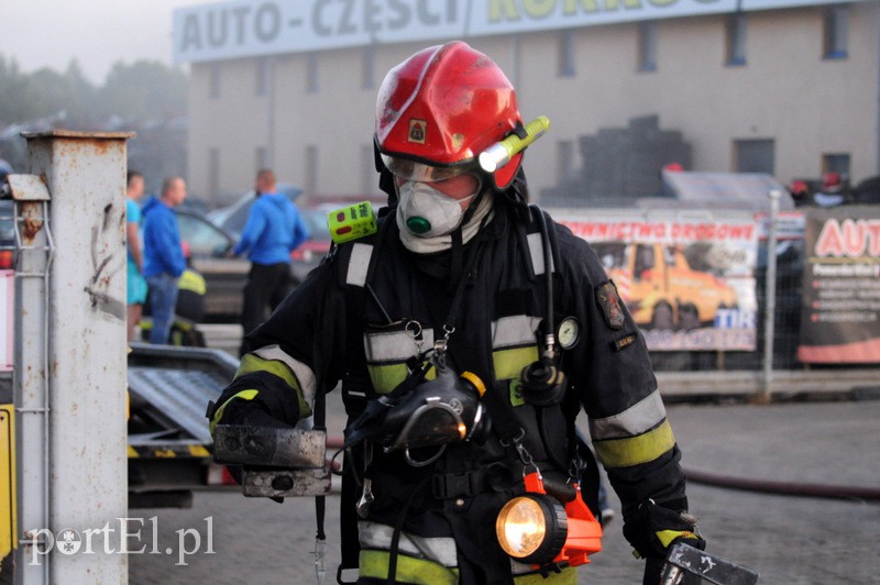  Pożar hali z częściami do aut przy obwodnicy
