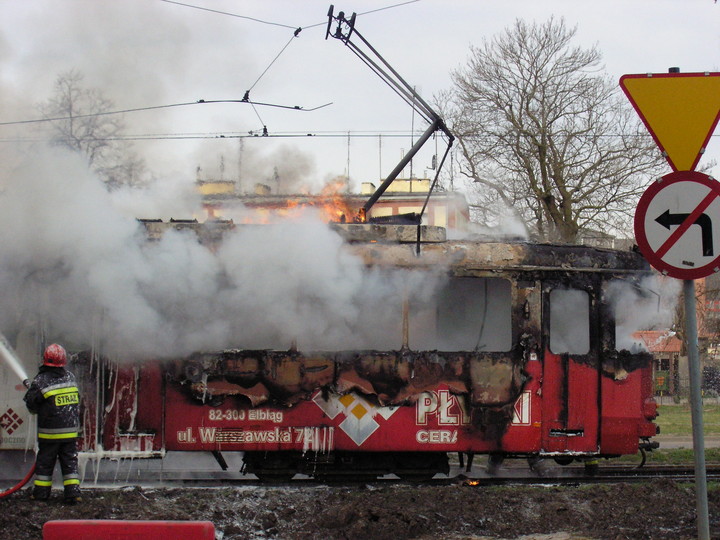 Pożar tramwaju