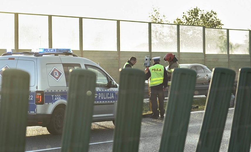 Potrącenie bezdomnego na S7