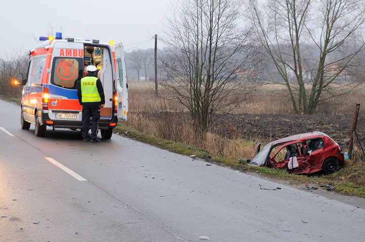 Rubno: zderzenie clio z seatem