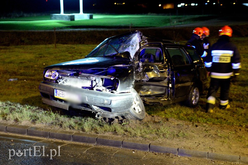 Wypadek na skrzyżowaniu ul. Żuławskiej z obwodnicą
