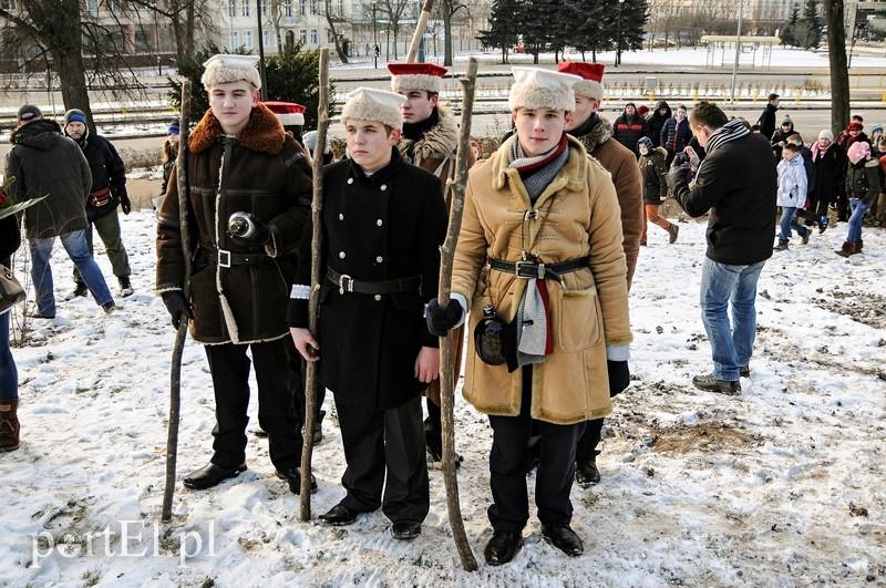 Odsłonięcie tablicy pamiątkowej na Obelisku Romualda Traugutta