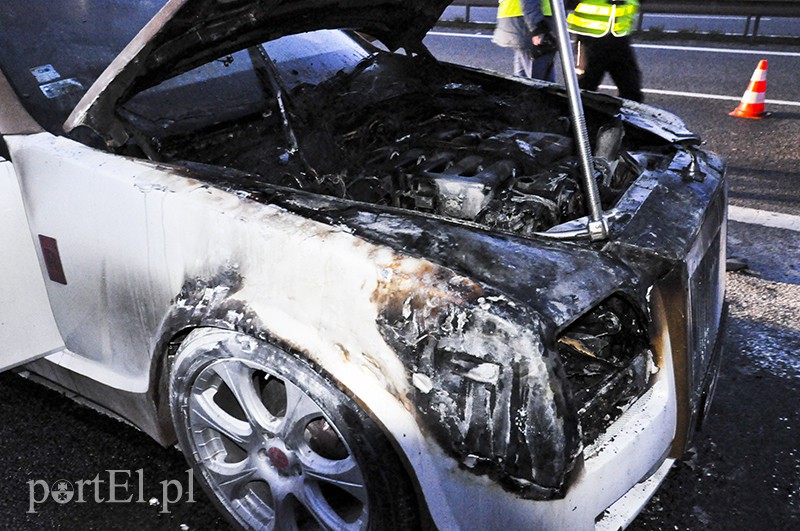  Na obwodnicy płonął rolls-royce