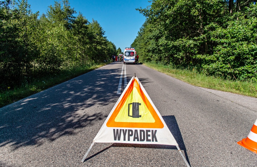 Wypadek w Jagodnie, droga 503 zablokowana