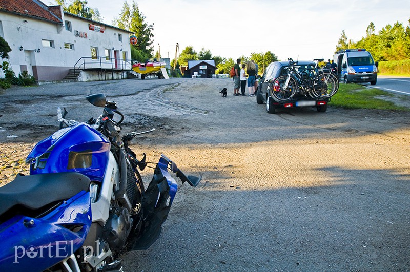  Groźny wypadek motocyklisty