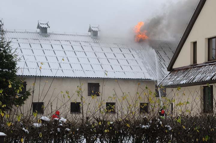 Pożar w Karczowiskach Górnych