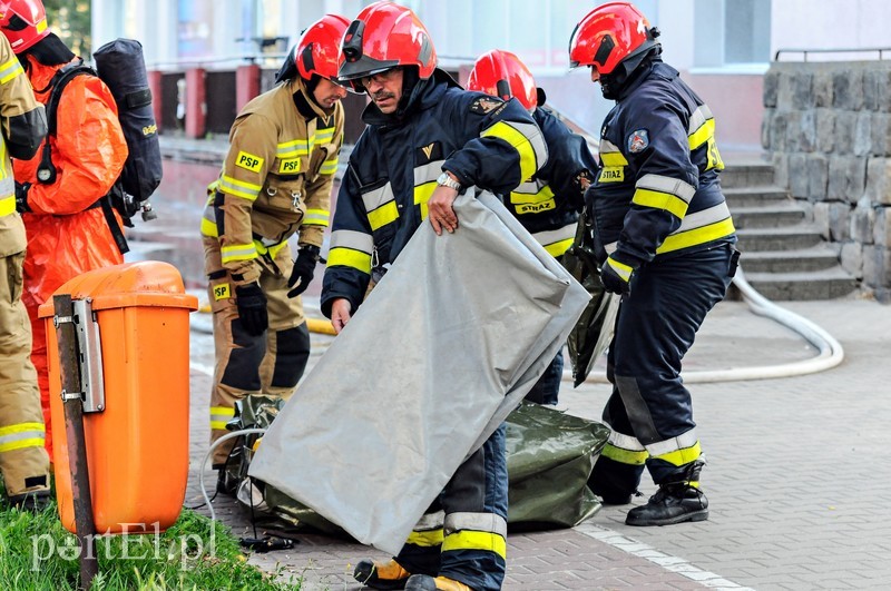 Niebezpieczna substancja wyciekła w pralni
