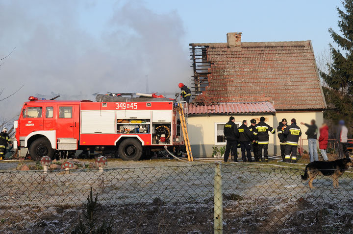 Stalewo: pożar budynku mieszkalnego