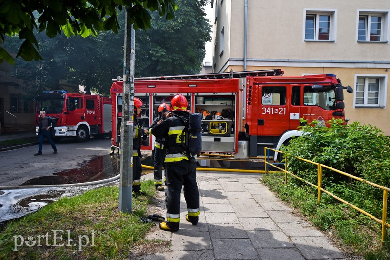Pożar dachu budynku wielorodzinnego przy ul. Ogrodowej