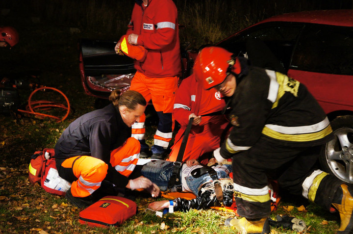Wypadek na Łęczyckiej: cztery osoby ranne