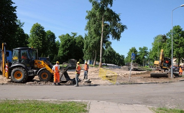 Zamknięte skrzyżowanie Kościuszki-Chrobrego