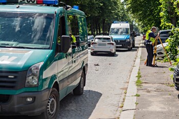 >Potrącenie pieszego na Królewieckiej