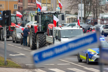 >Strajk rolników w Elblągu. Tak go relacjonowaliśmy