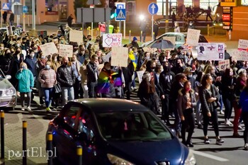 >Kolejny protest w Elblągu, tym razem z udziałem Marty Lempart