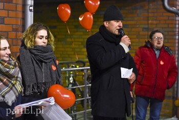 >Elbląg #murem za Owsiakiem