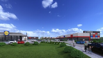 >Tak ma wyglądać centrum handlowe przy Żuławskiej