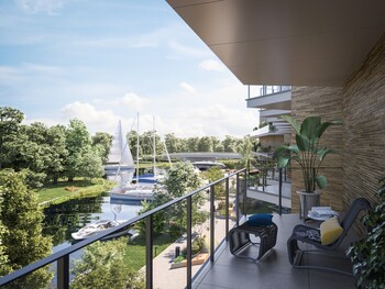 >Apartamentowiec nad rzeką. Tak ma wyglądać<em> (aktualizacja) </em>