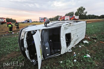 >Dachowanie i kolizja w Nowym Dworze Elbląskim