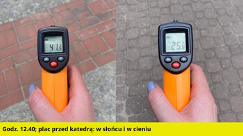 >Żar leje się z nieba. Sprawdziliśmy, gdzie w mieście jest najgoręcej