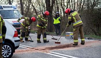 >Wypadek na drodze nr 22
