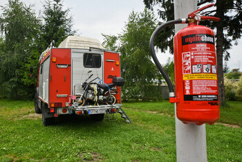 >Z ziemi włoskiej na camping do Elbląga