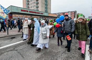 >Trzej królowie przemaszerowali przez Elbląg