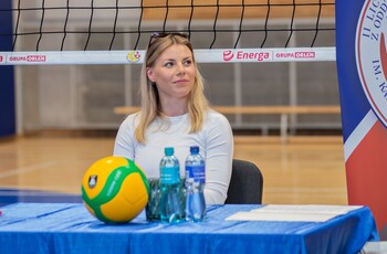 >Aleksandra Szczygłowska odwiedziła młodych siatkarzy