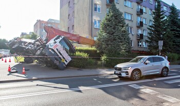 >Zdarzenie z udziałem podnośnika