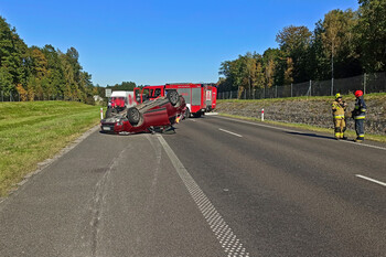 >Zderzenie na S22. Droga zablokowana