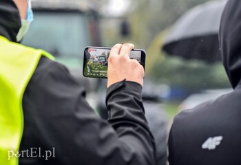 >Rolniczy protest w Elblągu. 