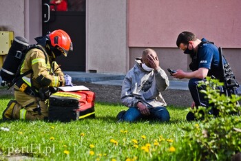 >Pożar w mieszkaniu przy ul. Ostródzkiej