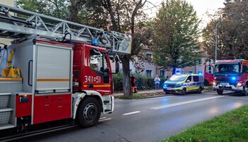 >Pożar na Szymanowskiego