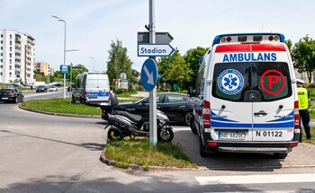 >Kolizja ze skuterem