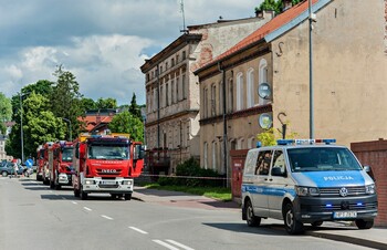 >Niebezpieczna substancja na Żeromskiego