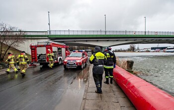 >Pogotowie przeciwpowodziowe w Elblągu